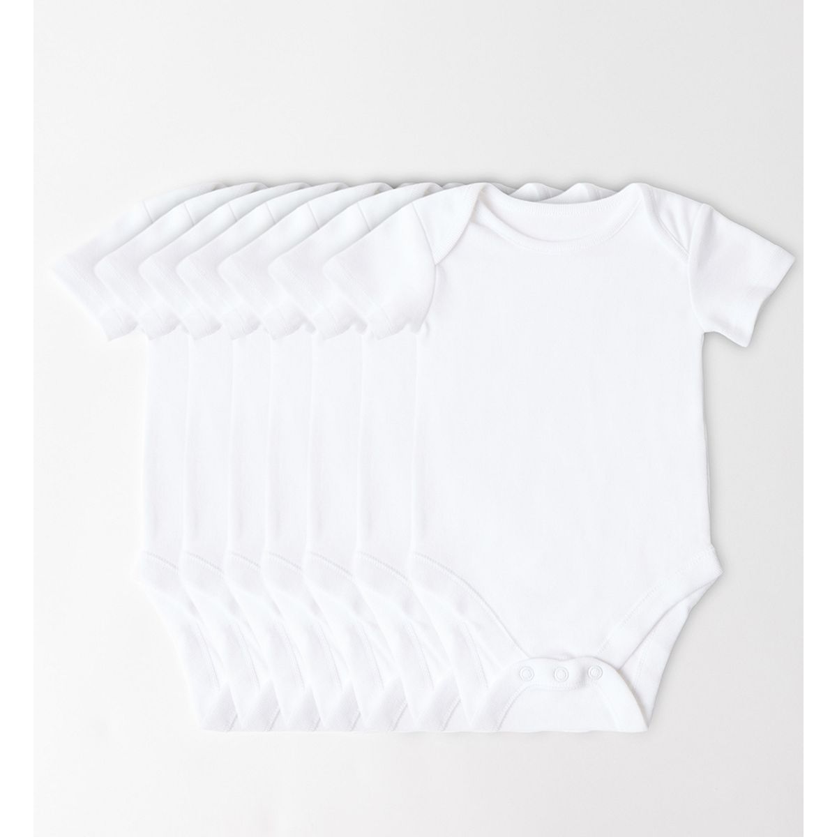 Maybe Baby 7 Pack Short Sleeve Bodysuits Up To 7.5 Lbs Multicolor