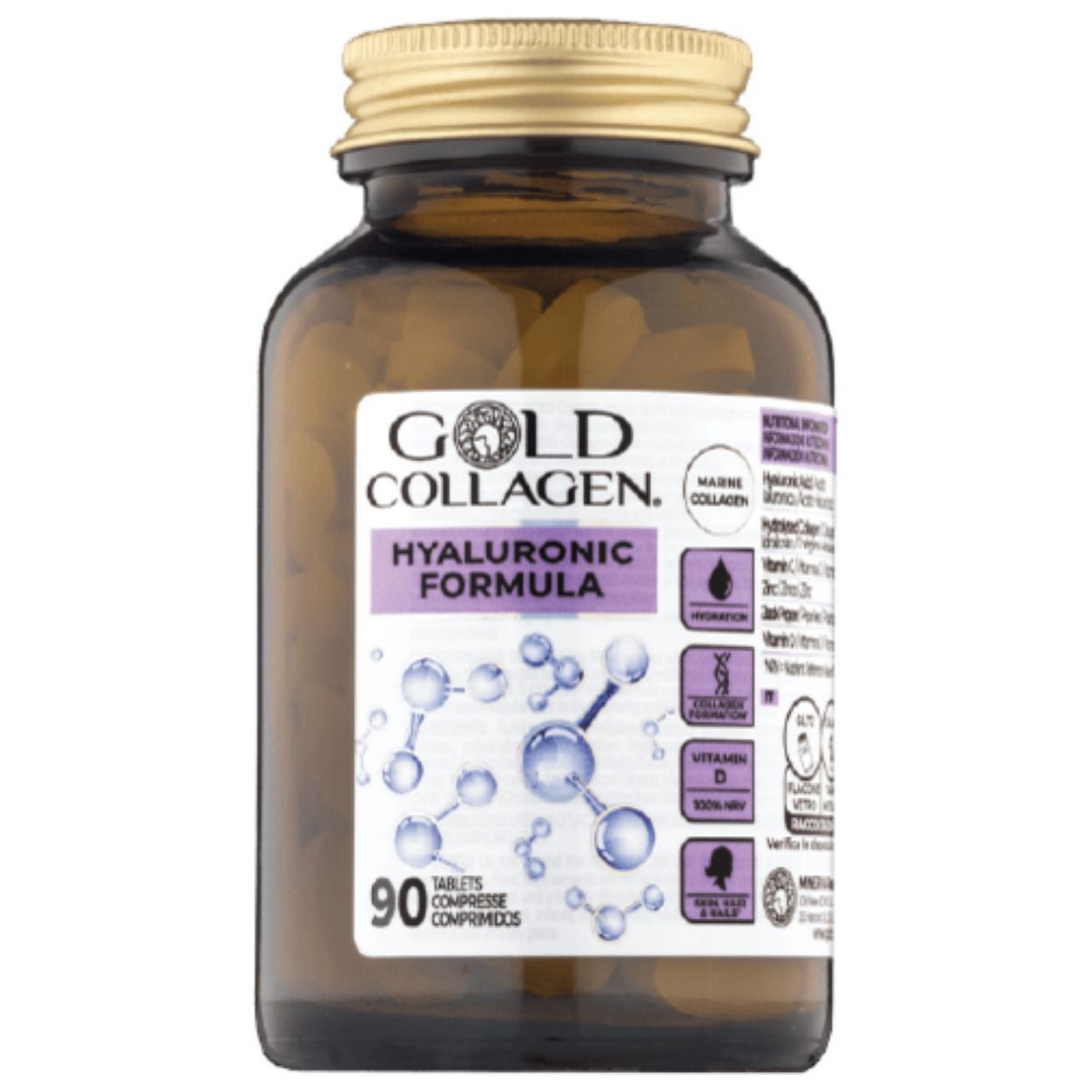 Gold Collagen Hyaluronic Formula Tablets 90S
