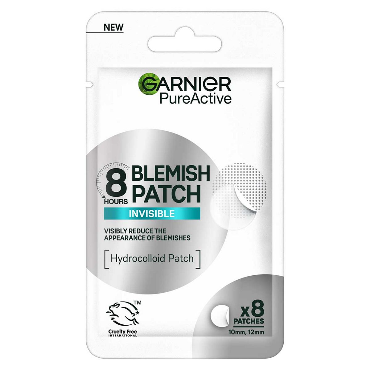 Garnier Pure Active 8Hr Invisible Hydrocolloid Blemish Patch - 8 Patches