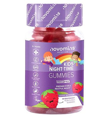 Click to view product details and reviews for Novomins Kids Night Time Gummies Raspberry Flavour 30s.