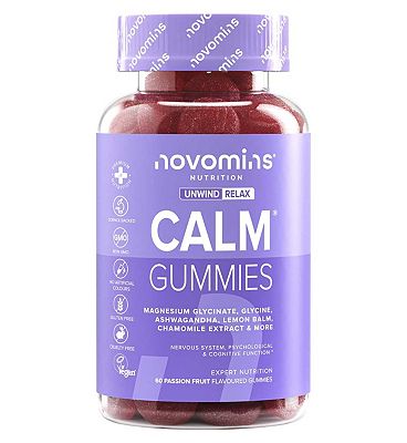 Novomins Calm Passion Fruit Flavoured Gummies 60S Rewards - Monetha