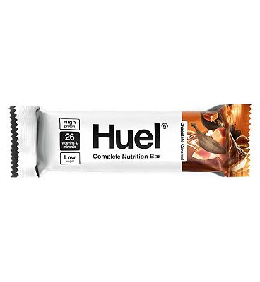 Click to view product details and reviews for Huel Complete Nutrition Chocolate Caramel Bar 55g.