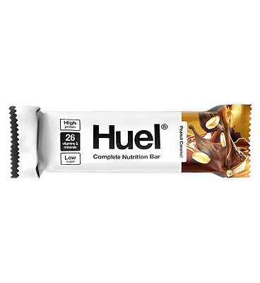 Click to view product details and reviews for Huel Complete Nutrition Peanut Caramel Bar 55g.