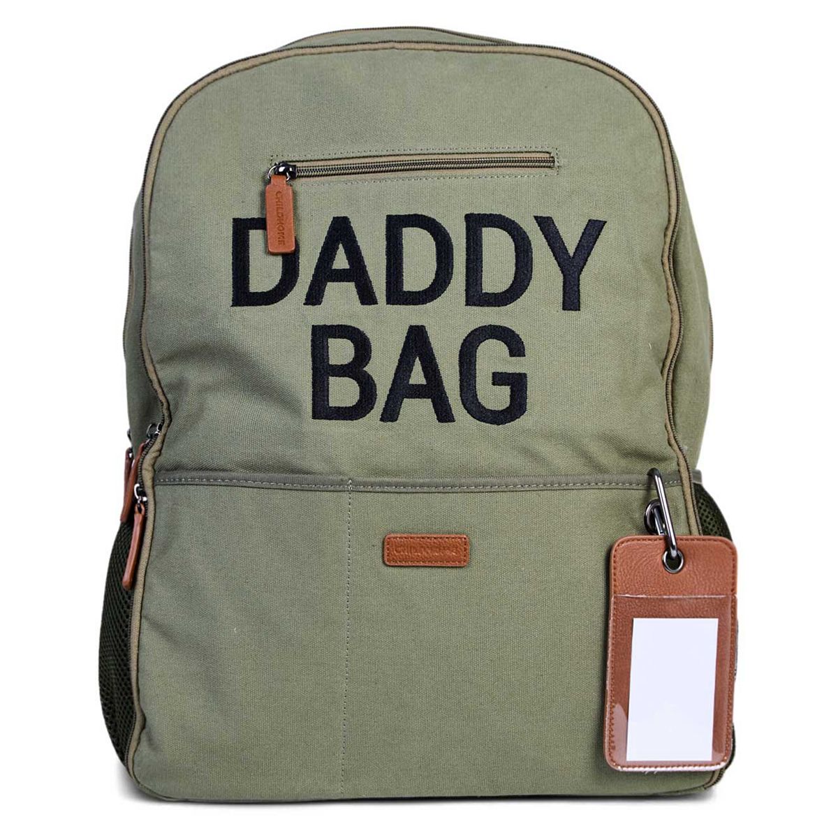 Childhome Daddy Backpack In Canvas Khaki