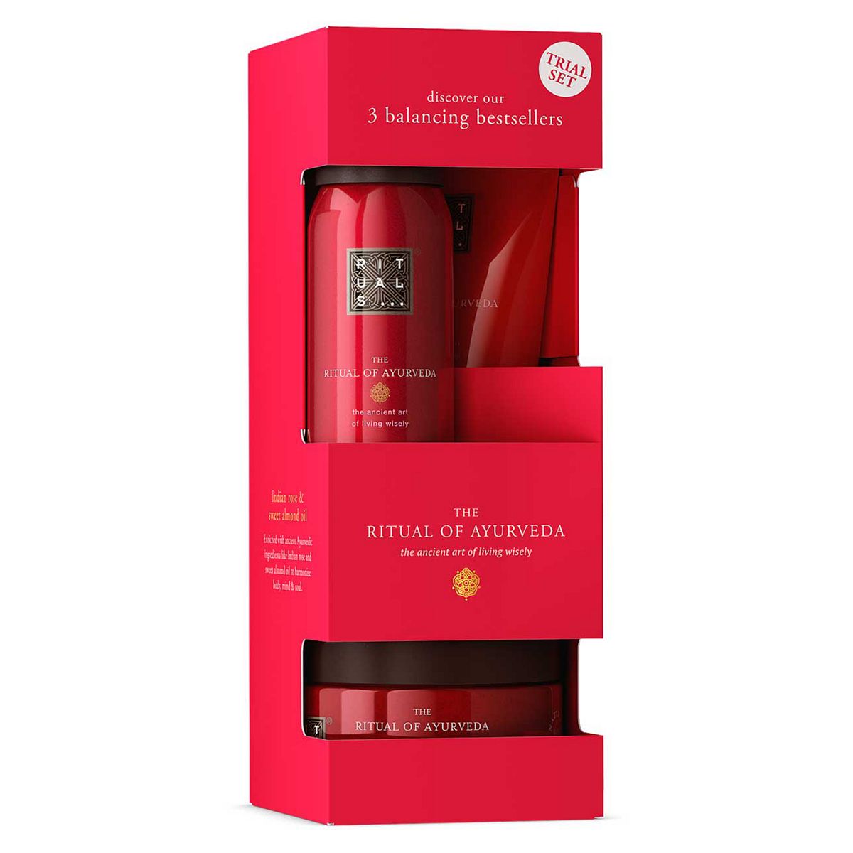 Rituals The Ritual Of Ayurveda Sweet Almond & Indian Rose Bath Body Trial Set