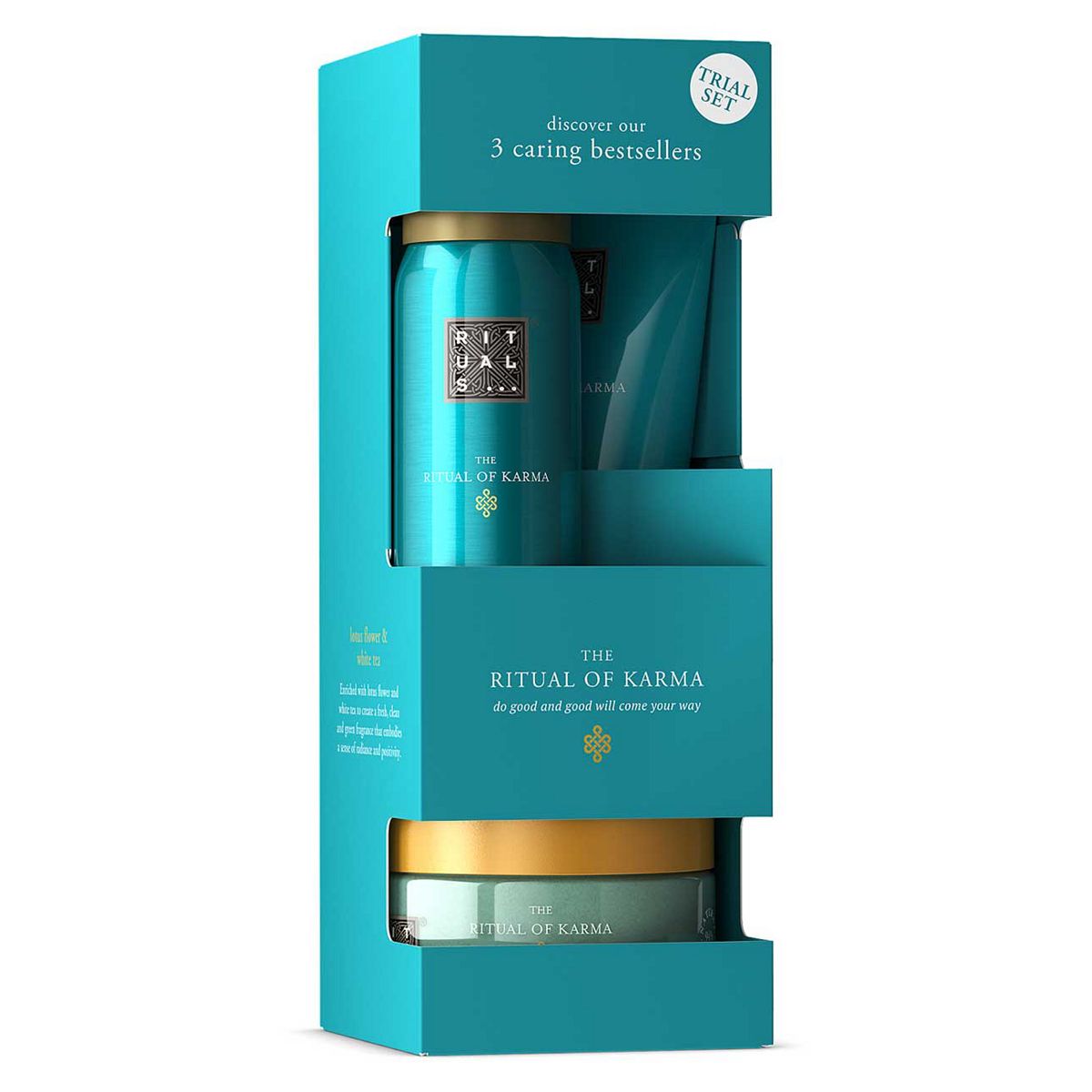 Rituals The Ritual Of Karma Lotus Flower & White Tea Bath Body Trial Set