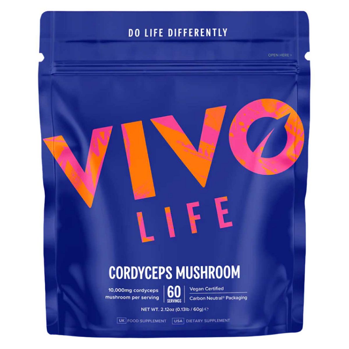 Vivo Life Cordyceps Mushroom Powder 10:1 Extract 60G