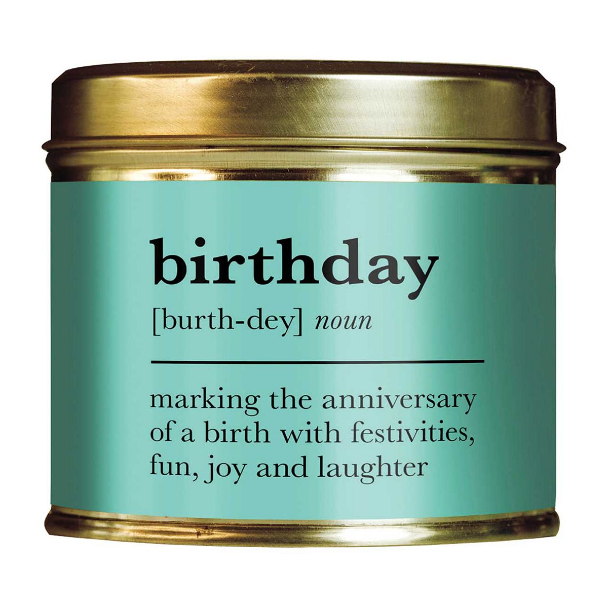 Shearer Candles Birthday, Marking The Anniversary Of A Birth With Festivities, Fun, Joy And Laughter Tin Candle 204G