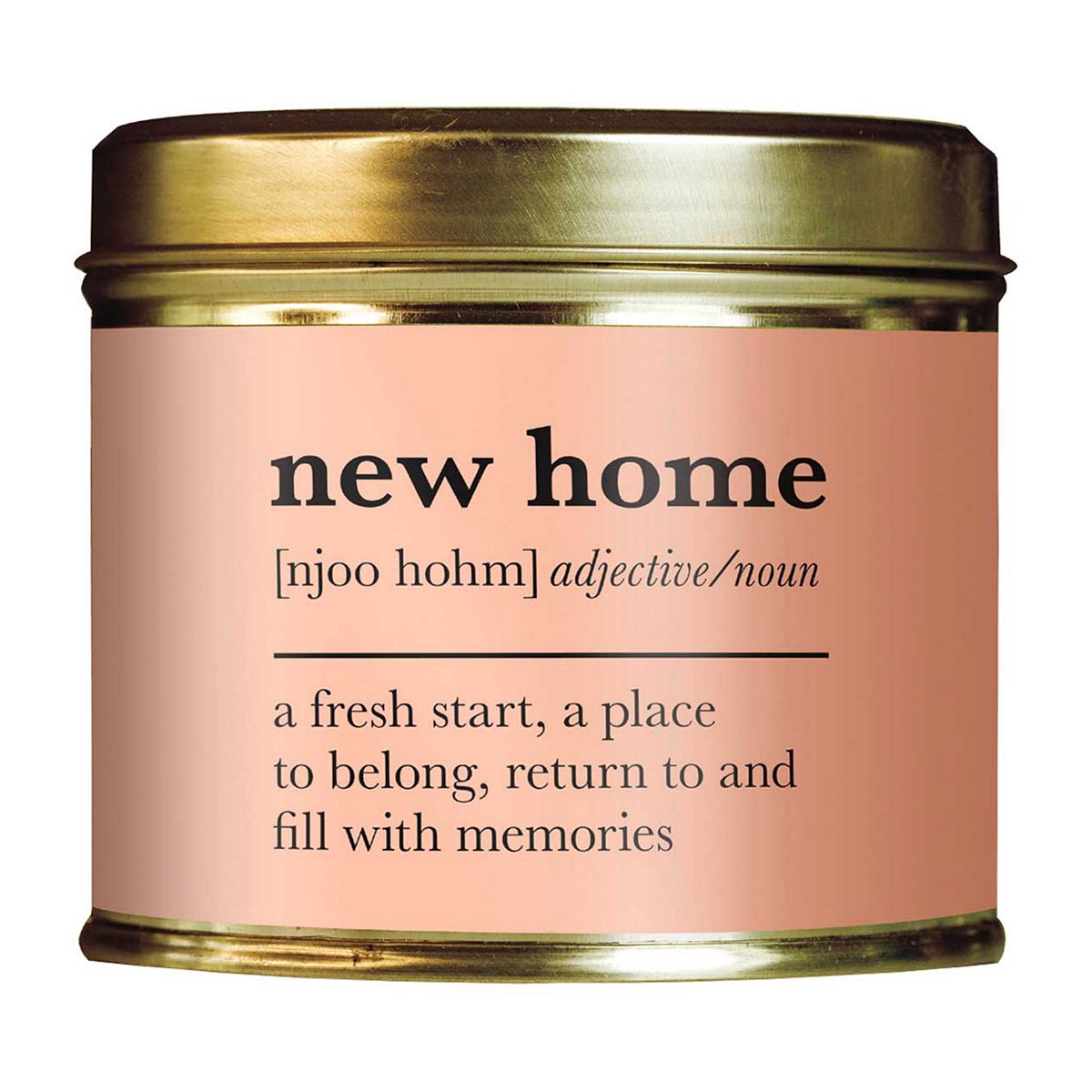 Shearer Candles New Home, A Fresh Start, Place To Belong, Return And Fill With Memories Tin Candle 204G