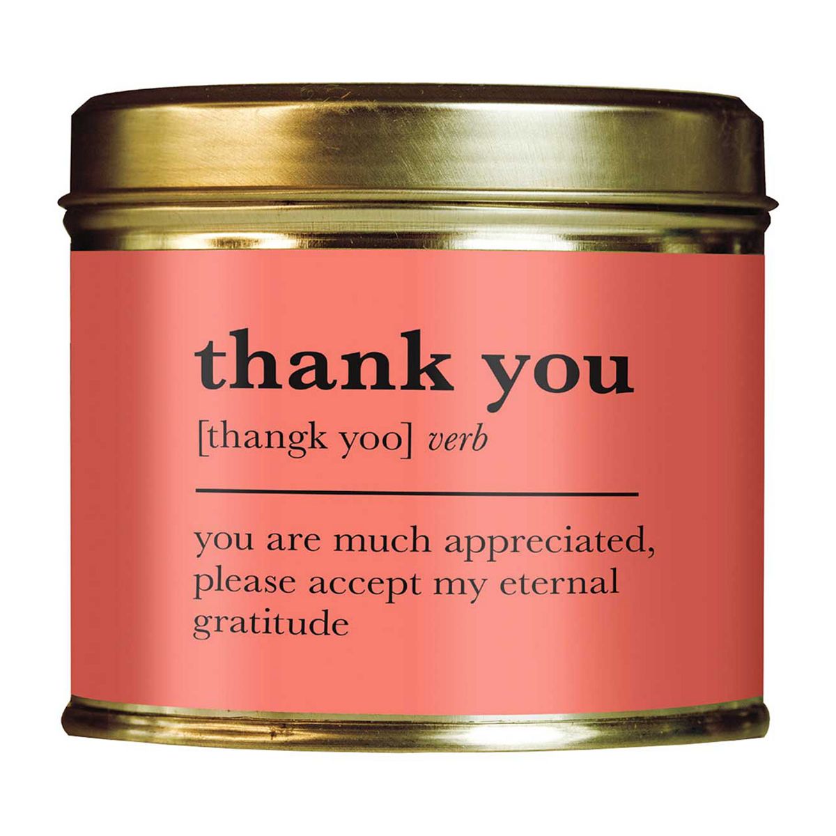 Shearer Candles Thank You Are Very Much Appreciated Please Accept My Eternal Gratitude Tin Candle 204g