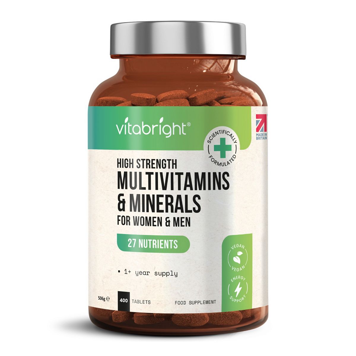 Vitabright Multivitamins & Minerals Tablets 13 Month Supply 400S