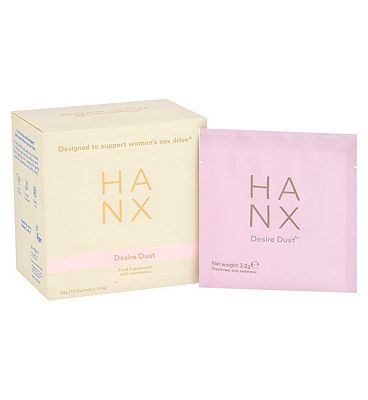 Click to view product details and reviews for Hanx Vegan Desire Dust Supplement For Womens Libido Sachets 10s.