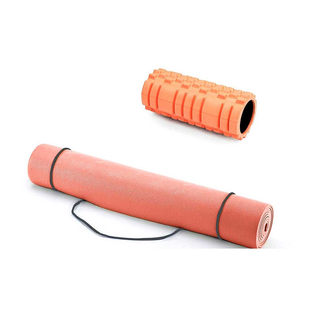 Davina Mccall Yoga Mat & Foam Roller Set Orange