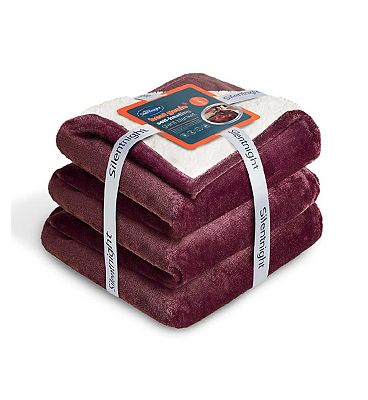 Silentnight Heat Genie Blanket 180 X 240cm Winter Berry