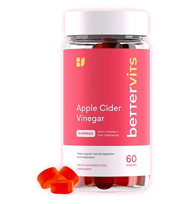 Click to view product details and reviews for Bettervits Apple Cider Vinegar Gummies With Vitamin C And Chromium 60 Gummies.