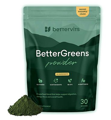 Click to view product details and reviews for Bettervits Bettergreens Mushroom Powder With 50 Ingredients 30 Servings 10g Serving.
