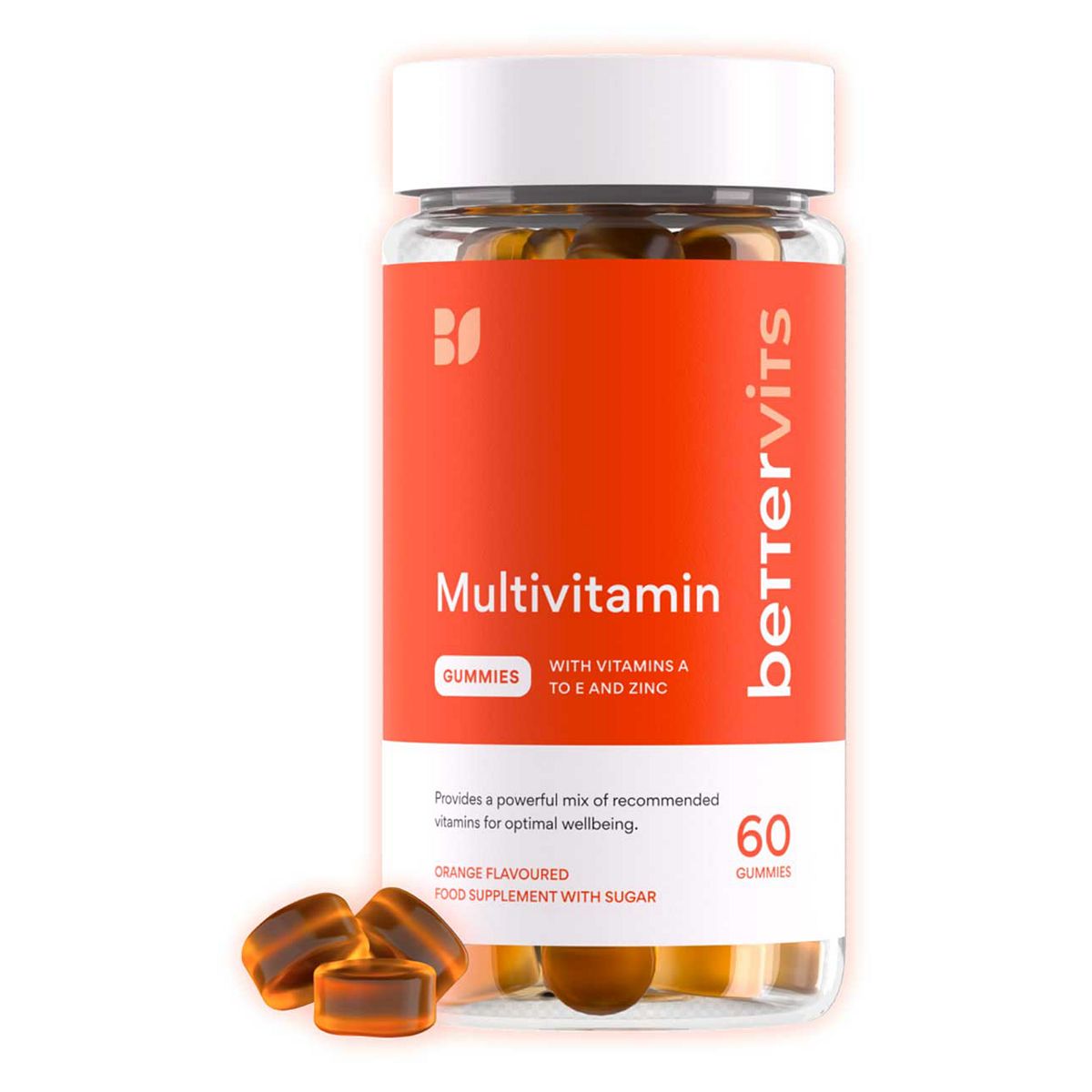 Bettervits Multivitamin Gummies With Vitamins A To E & Zinc 60S
