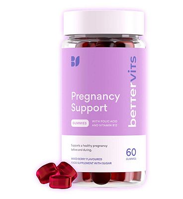 Click to view product details and reviews for Bettervits Pregnancy Support Gummies With Folic Acid And Vitamin B12 60 Gummies.