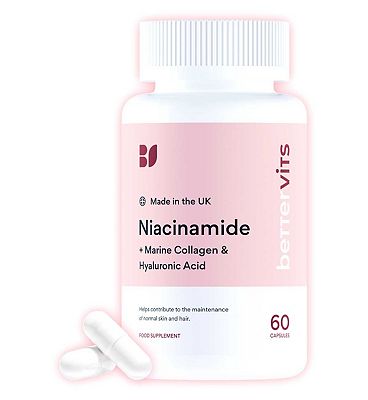 Click to view product details and reviews for Bettervits Niacinamide Capsules 60s.