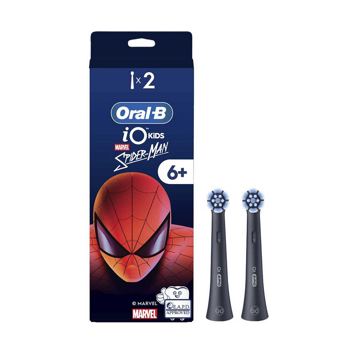 Oral B Oral-B Io Kids 6+ Marvel Spiderman Electric Toothbrush Heads 2 Pack