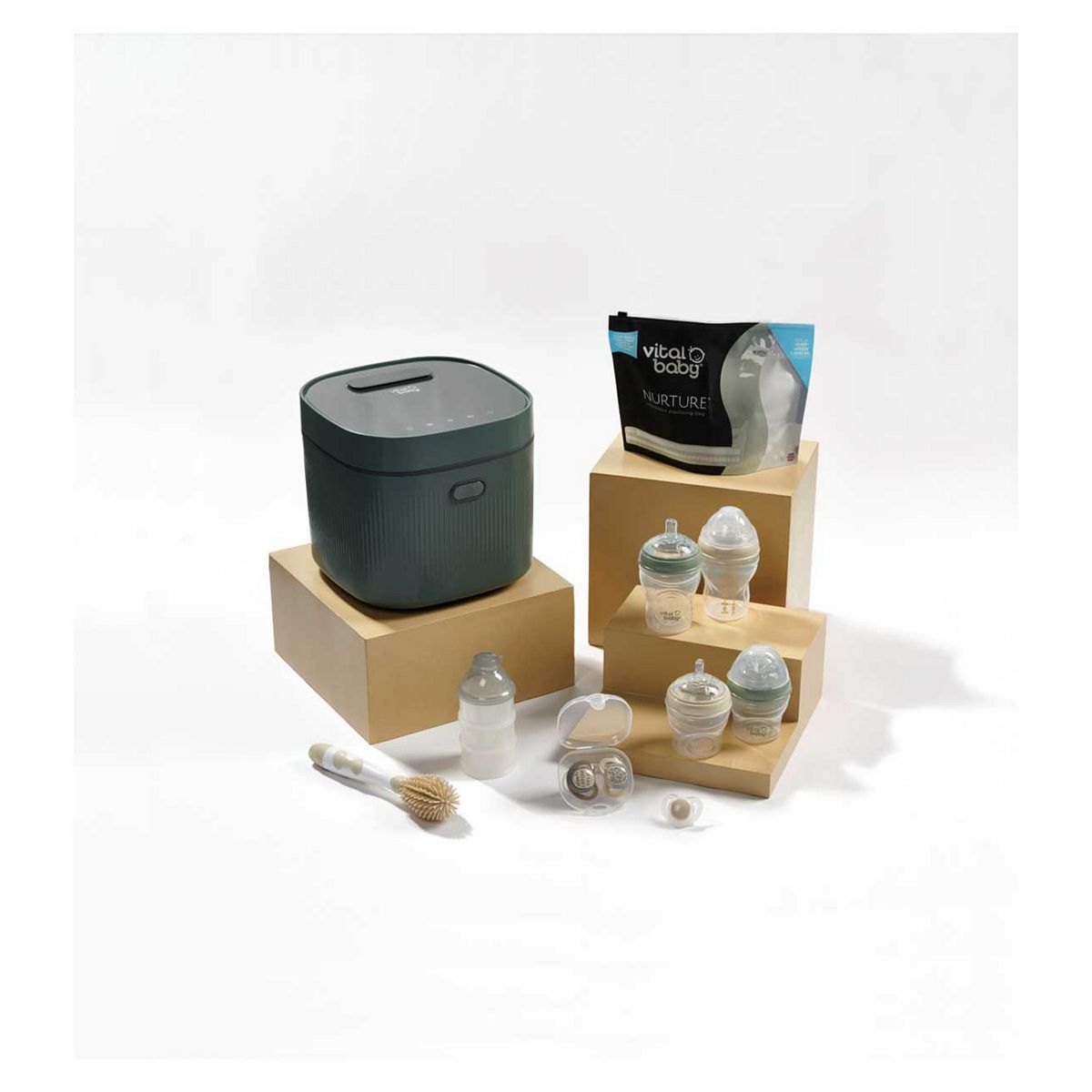 Vital Baby Nurture Sterilising Set Olive Green