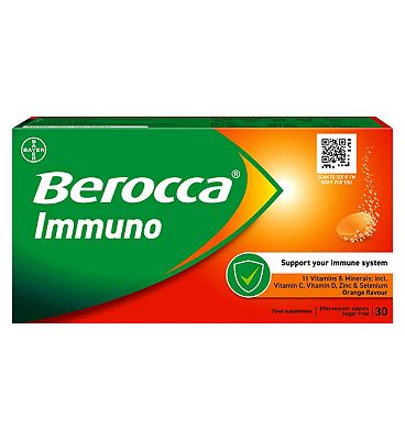 Berocca Immuno Orange Effervescent Tablets 30S