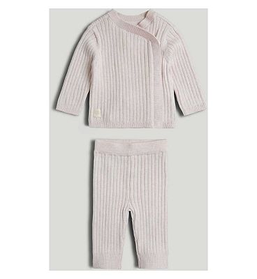 Pink Knitted Top and Leggings Outfit 3-6 Months