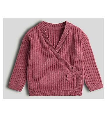 Pink Wrap Knitted Cardigan 1-3 Months