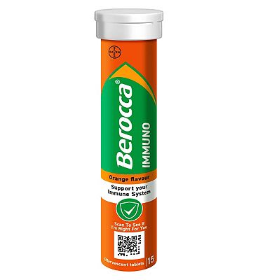 Click to view product details and reviews for Berocca Immuno Orange Effervescent Tablets 15s.