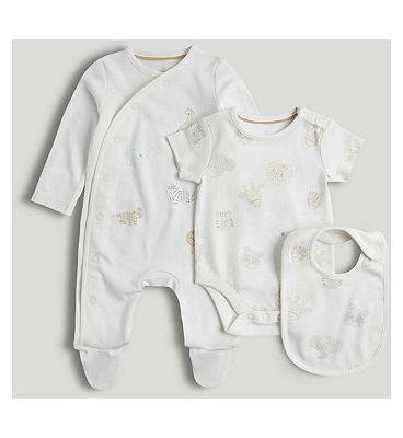 White 3-Piece Outfit Up to 7lbs