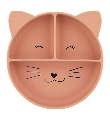 Trixie Silicone Divded Suction Plate Mrs Cat