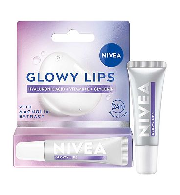 Click to view product details and reviews for Nivea Lip Hyaluron Glowy Lips Lip Balm Tube Original 10ml.