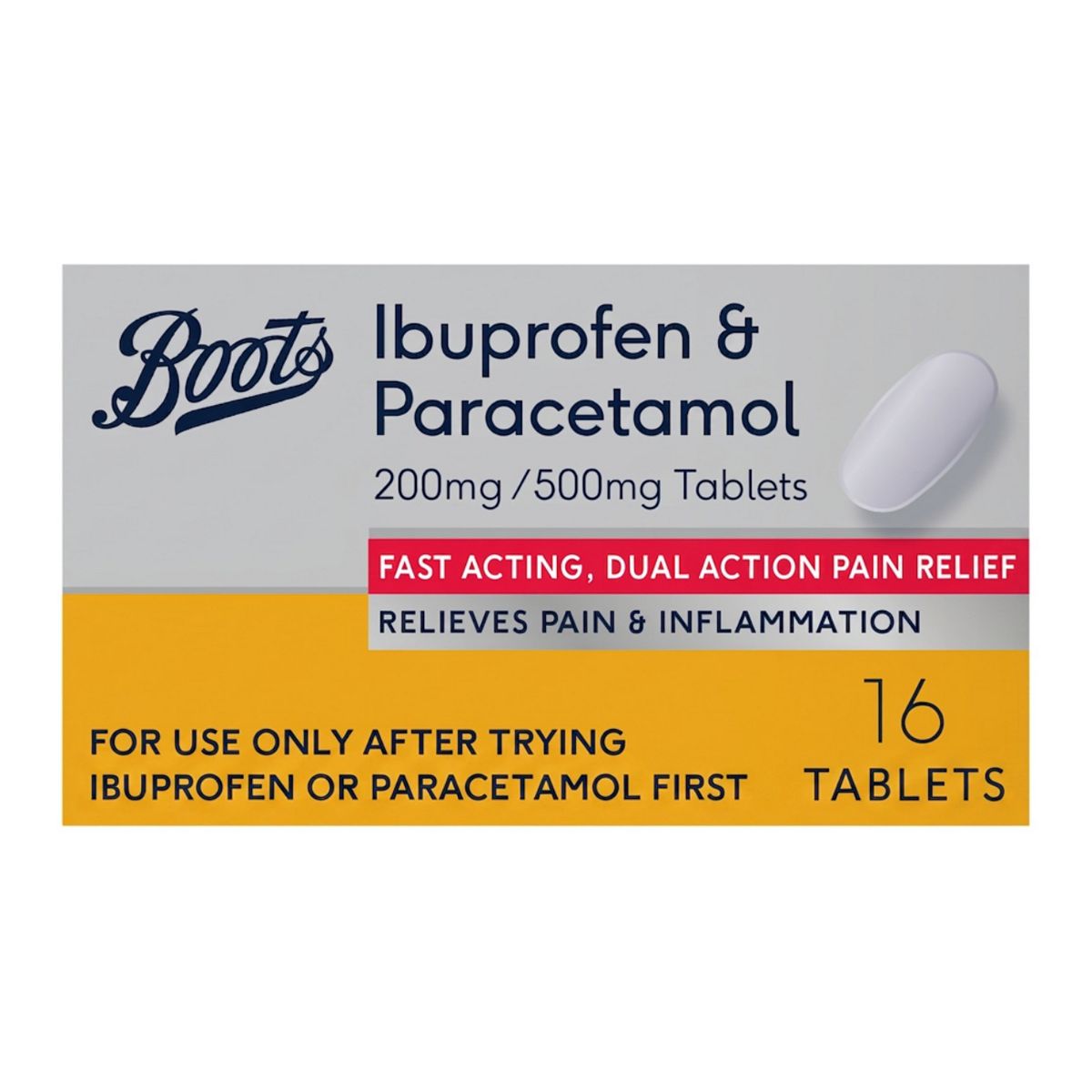   Ibuprofen & Paracetamol 200Mg/500Mg Tablets – 16