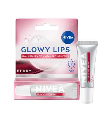 NIVEA Lip Hyaluron Glowy Lips Lip Balm Tube Berry 10ml