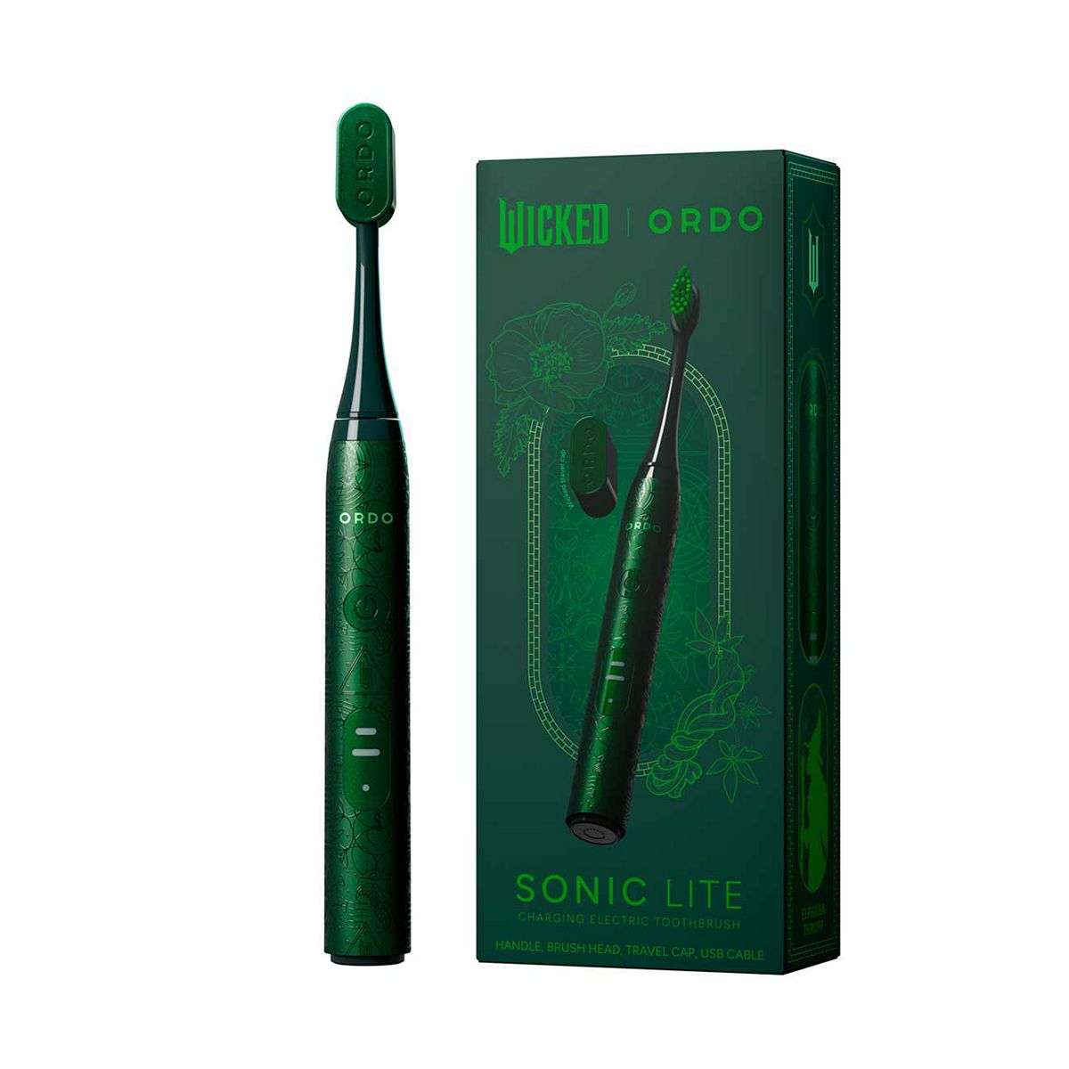 Ordo Sonic Lite Electric Toothbrush Wicked Elphaba Thropp