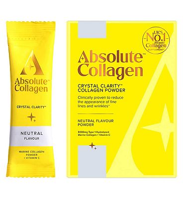 Click to view product details and reviews for Absolute Collagen Crystal Clarity Marine Collagen Powder Supplement 10x8g Sachets.