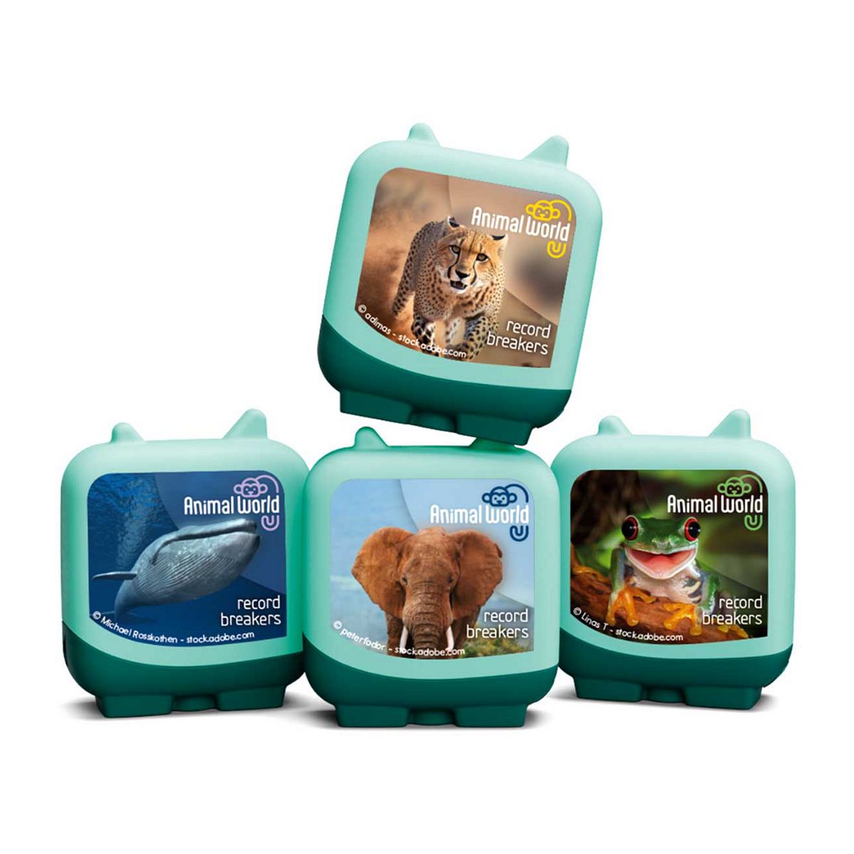 Tonies Animal World Record Breakers Clever Tonie 4 Pack
