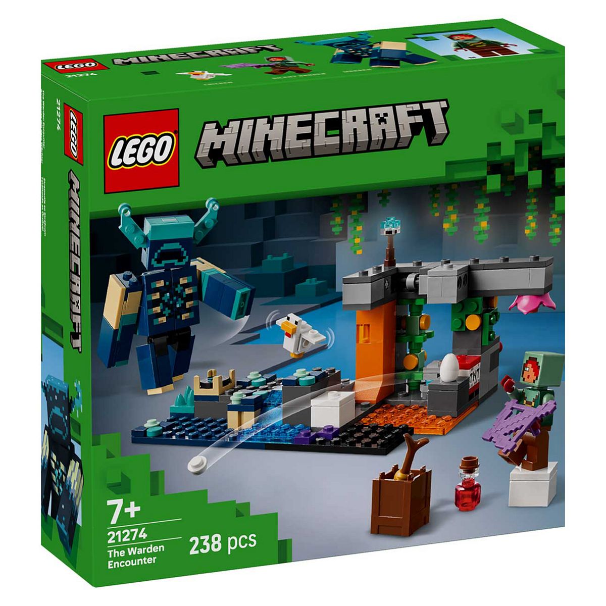 Lego Minecraft The Warden Encounter Building Set