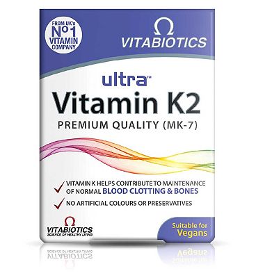 Click to view product details and reviews for Vitabiotics Ultra Vitamin K2 Tablets 60s.
