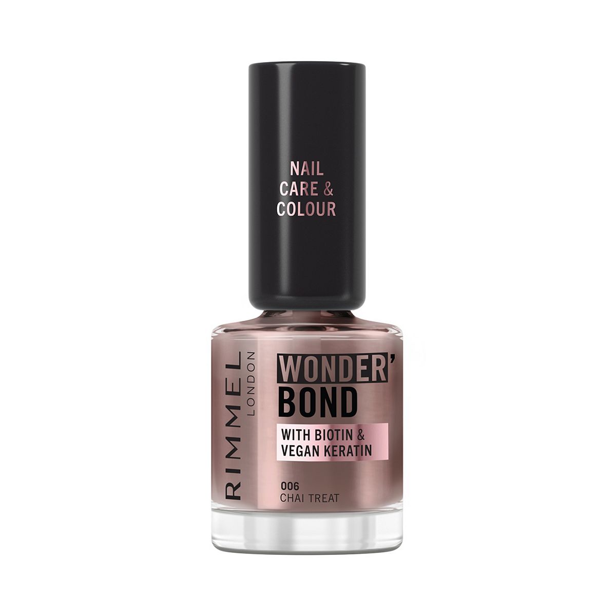 Rimmel Wonder'bond Care + Colour Nail Polish 006 Chai Treat