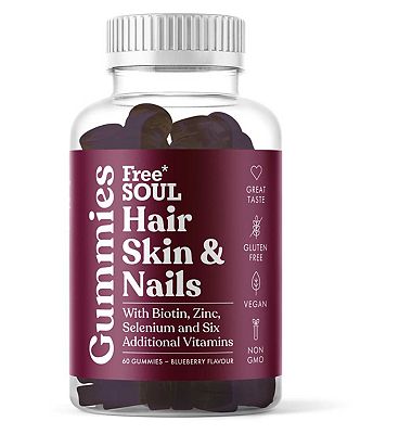 Click to view product details and reviews for Free Soul Hair Skin And Nails Gummies 60s.