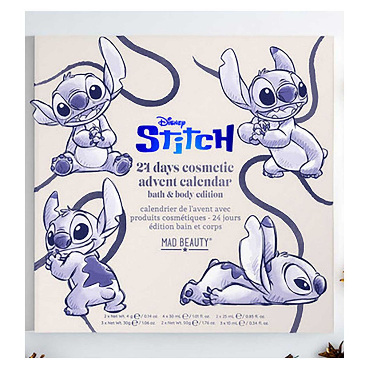 The Source Mad Beauty Disney Stitch 24 Day Cosmetic Advent Calendar