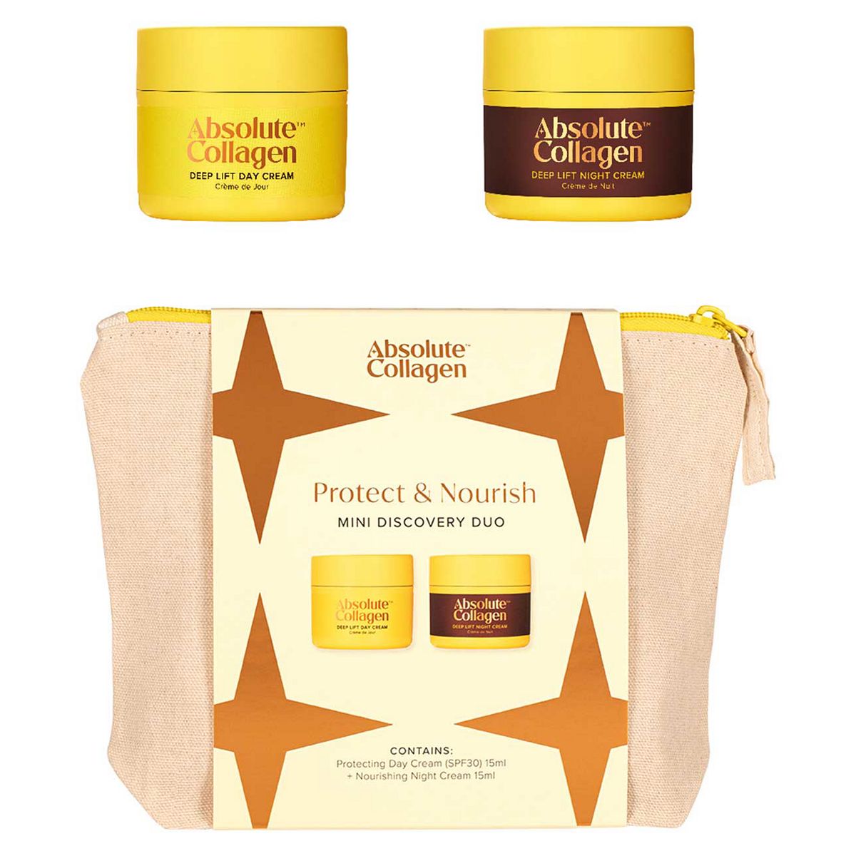 Absolute Collagen 2025 Protect & Nourish Mini Discovery Duo 15Ml Night Day