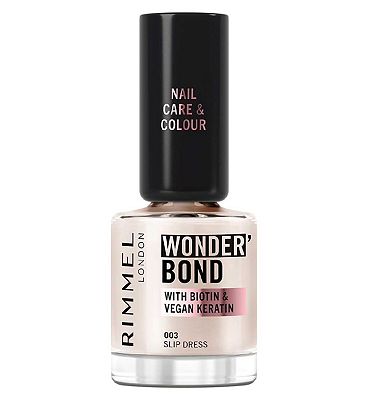 Rimmel Wonder'Bond Care + Colour Nail Polish 003 Slip Dress