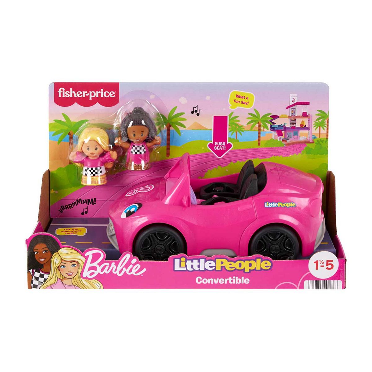 Fisher Price Mattel Little People Barbie Convertible