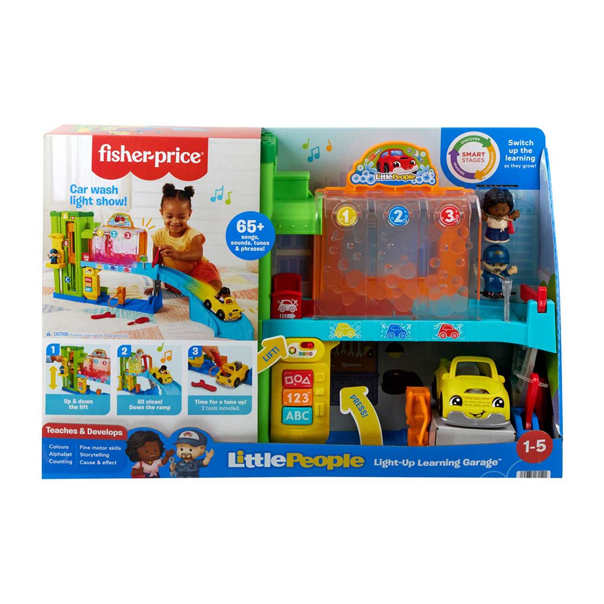 Fisher Price Mattel Little People Lightup Garage