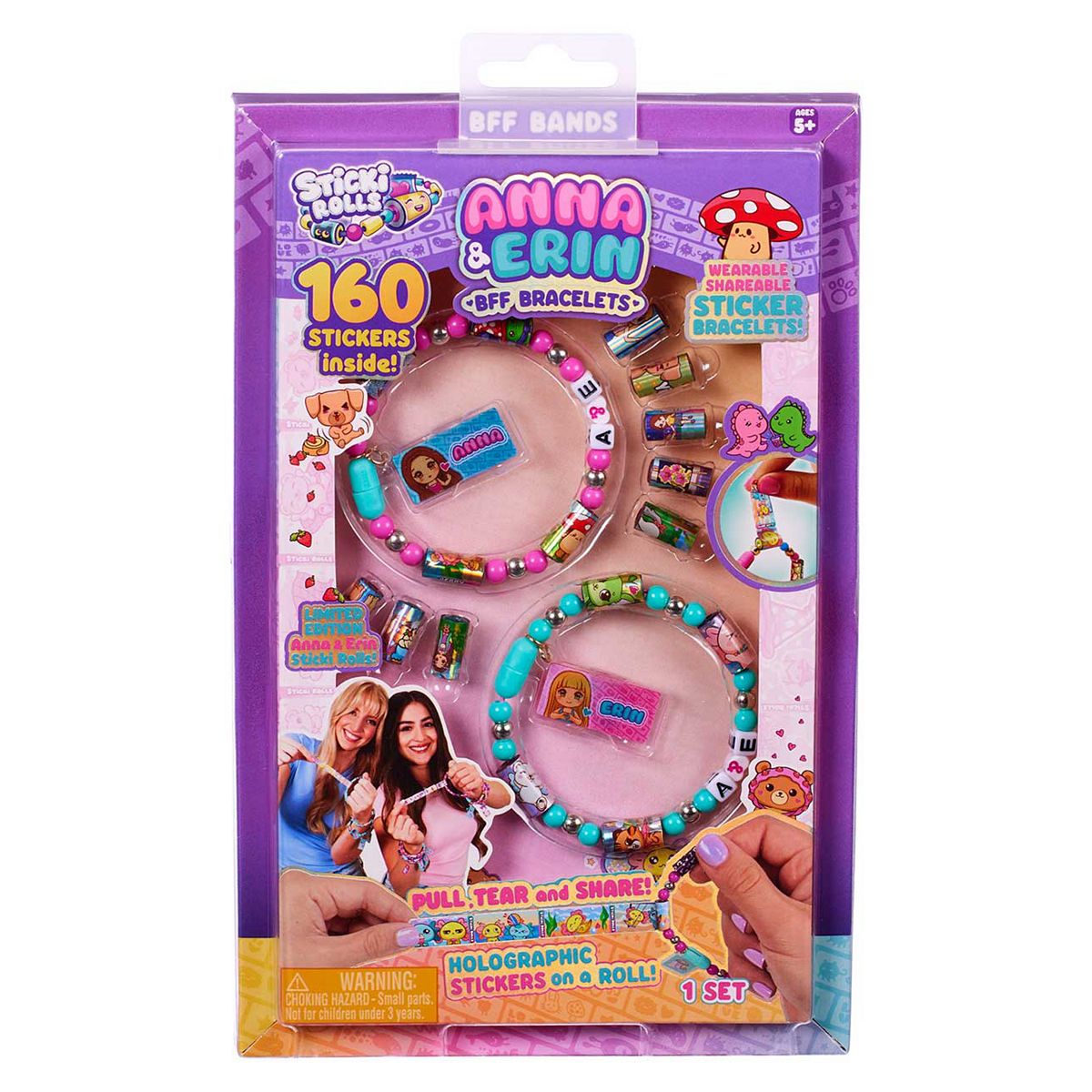Sticki Rolls Character Anna & Erin Bff Pack