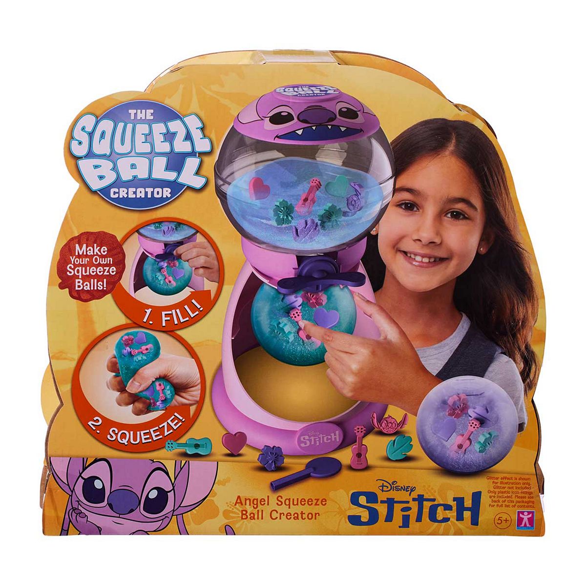 Stitch Character Disney Angel Squeeze Ball Maker Multicolor