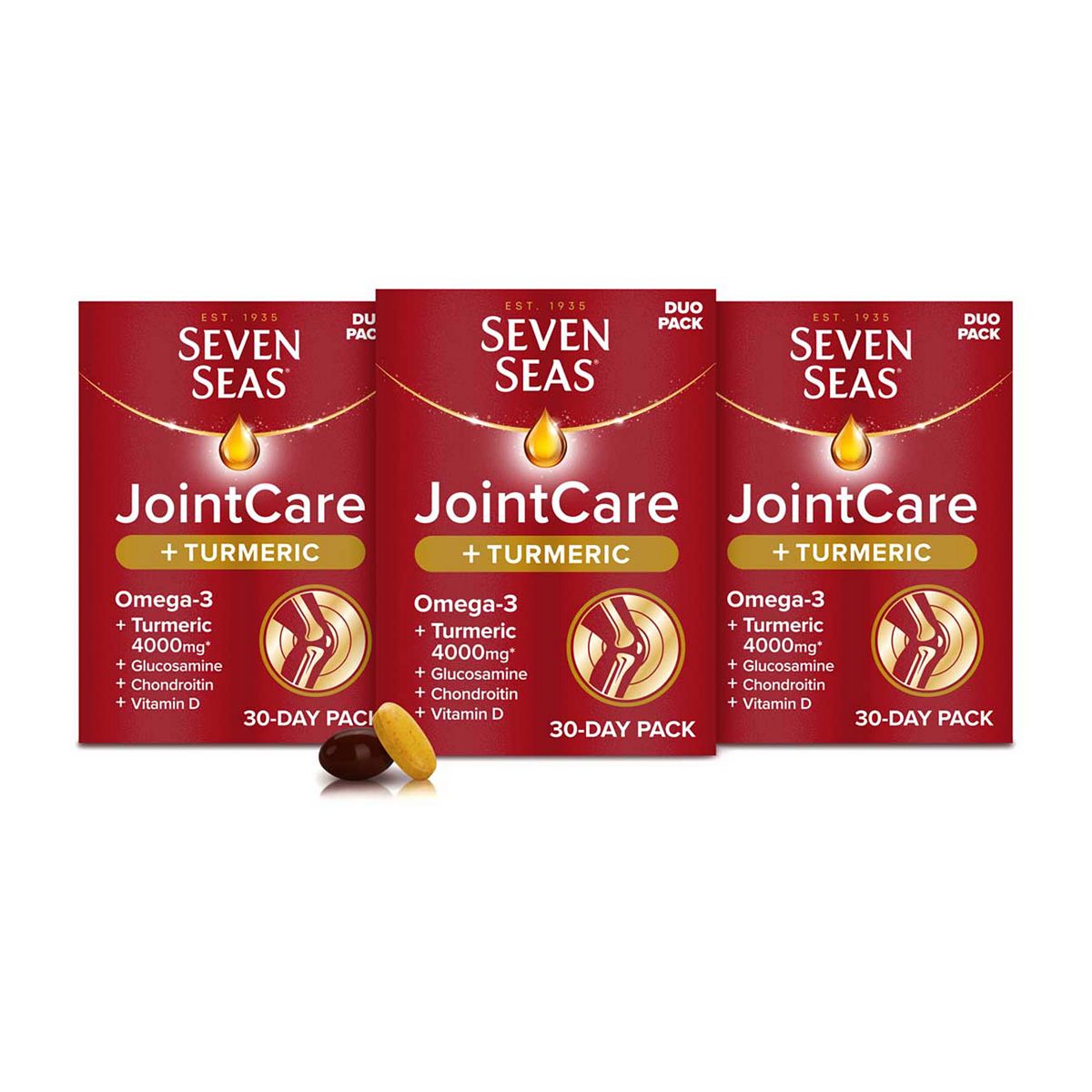 Seven Seas Jointcare + Turmeric 30-Day Pack X3 Bundle