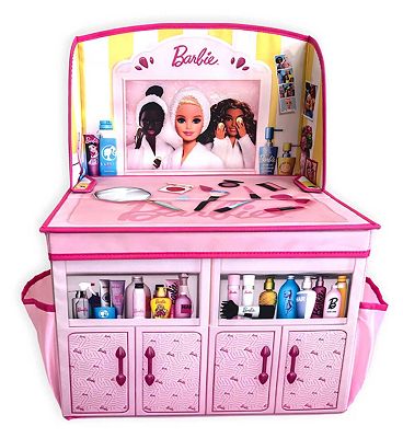 Barbie 2 in 1 Foldable Role Play Vanity Storage